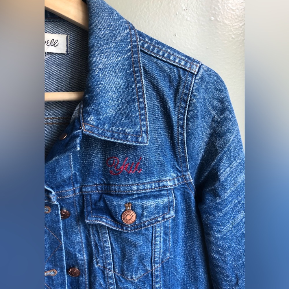 Madewell The Jean Jacket In Printer Wash Size: S - Picture 4 of 14